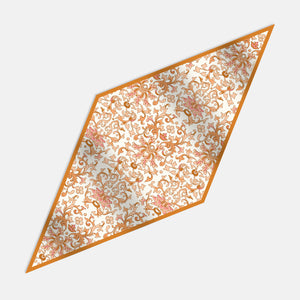 Rhombus Scarf In Ramage Twill Silk