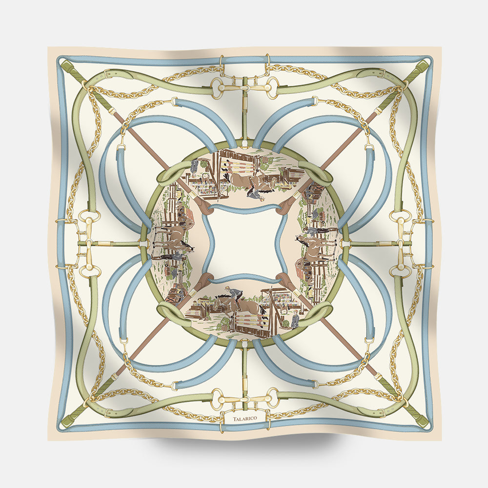 Foulard In Seta Twill 90 Ranch