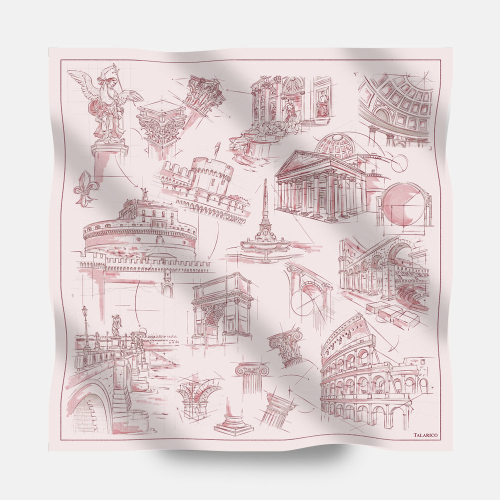 Foulard In Seta Twill 90 Roma 26