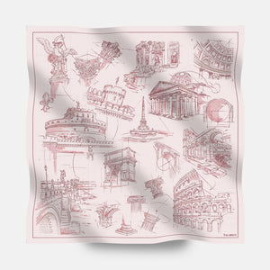 Foulard In Seta Twill 90 Roma 26