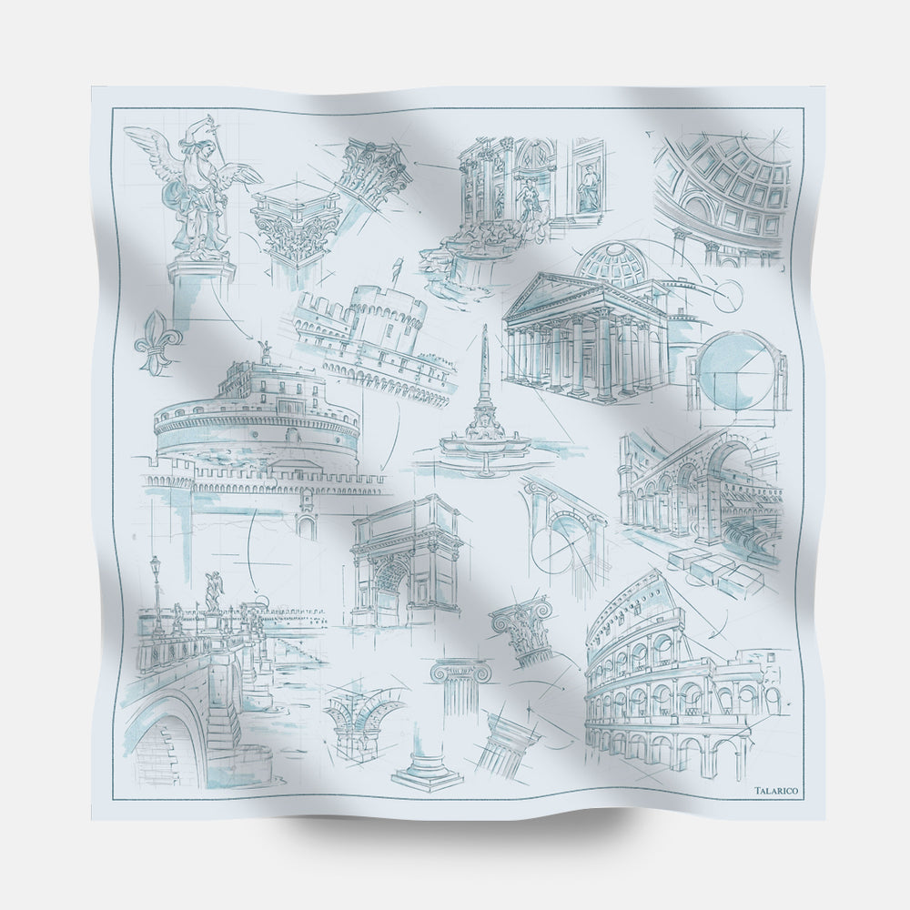 Foulard In Seta Twill 90 Roma 26