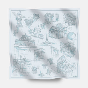 Foulard In Seta Twill 90 Roma 26