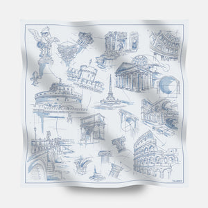 Foulard In Seta Twill 90 Roma 26