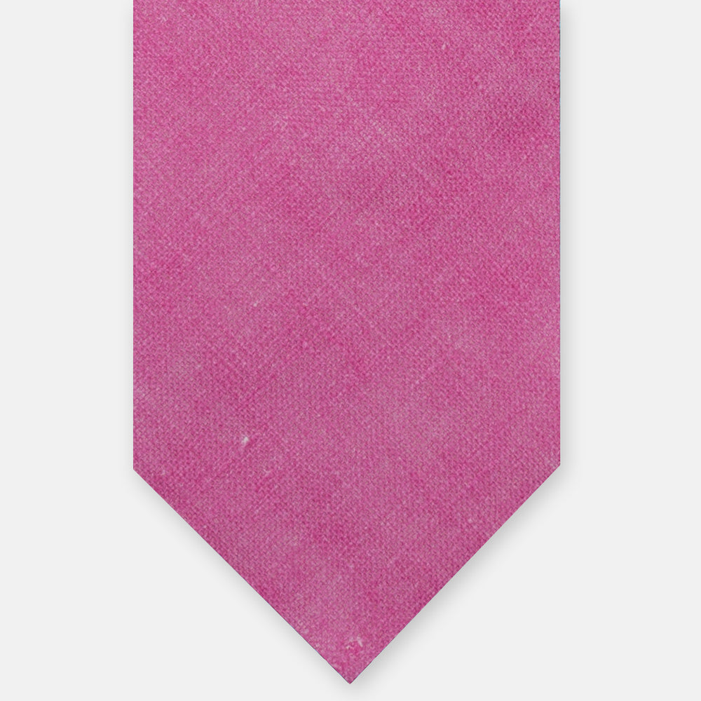3-Fold Tie in Pink Irish Linen