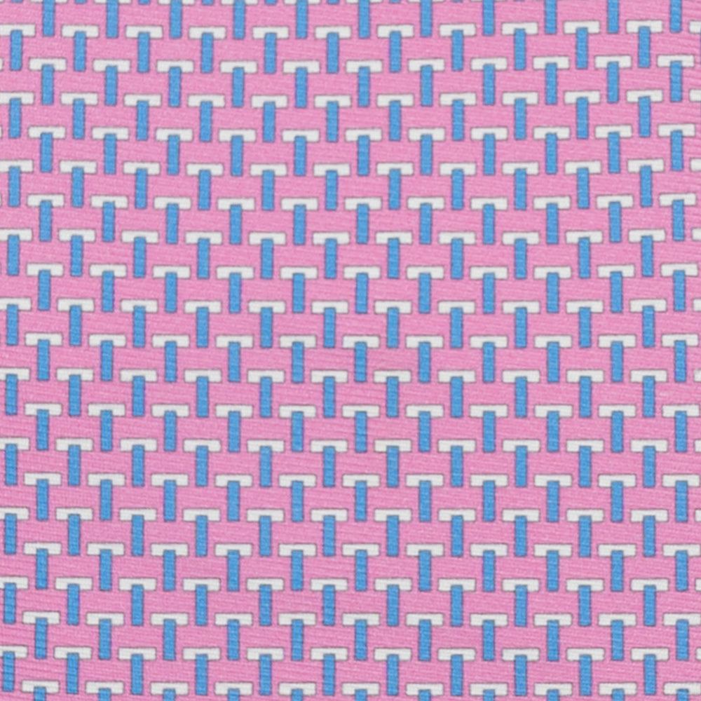 3-fold silk ties Iconic Pink Light Blue