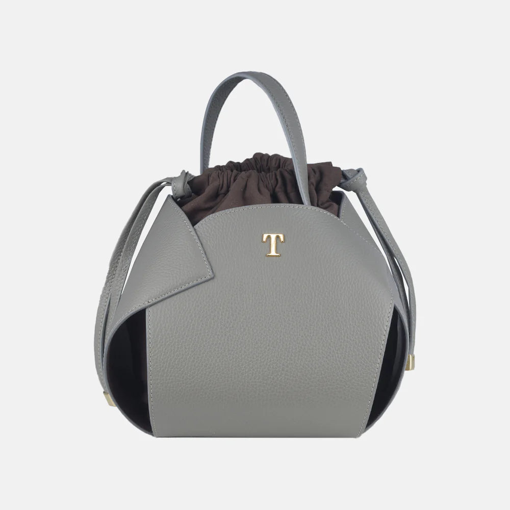 Borsa PomPon Talarico in pelle martellata