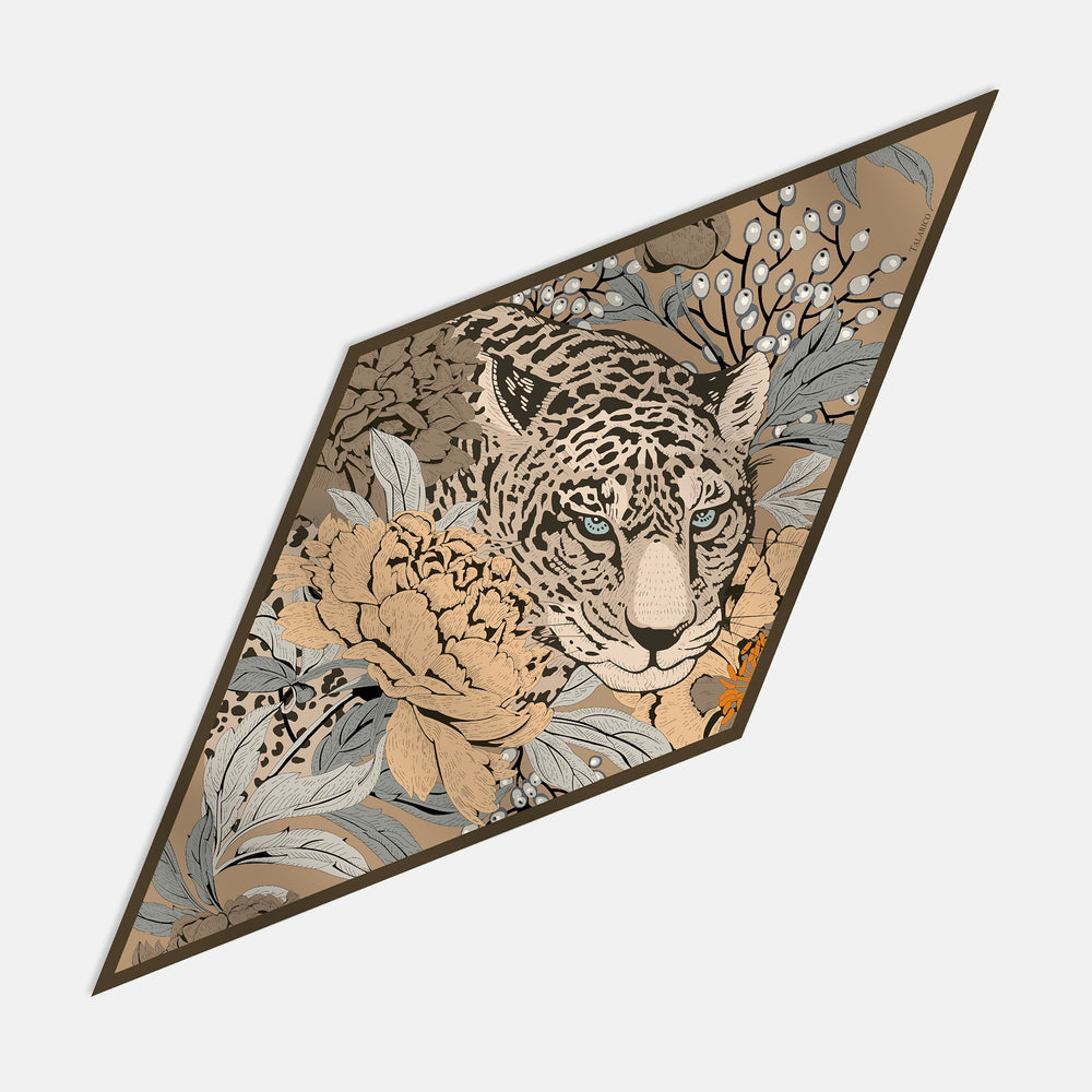 Savana Whisper Twill Silk Rhombus Scarf