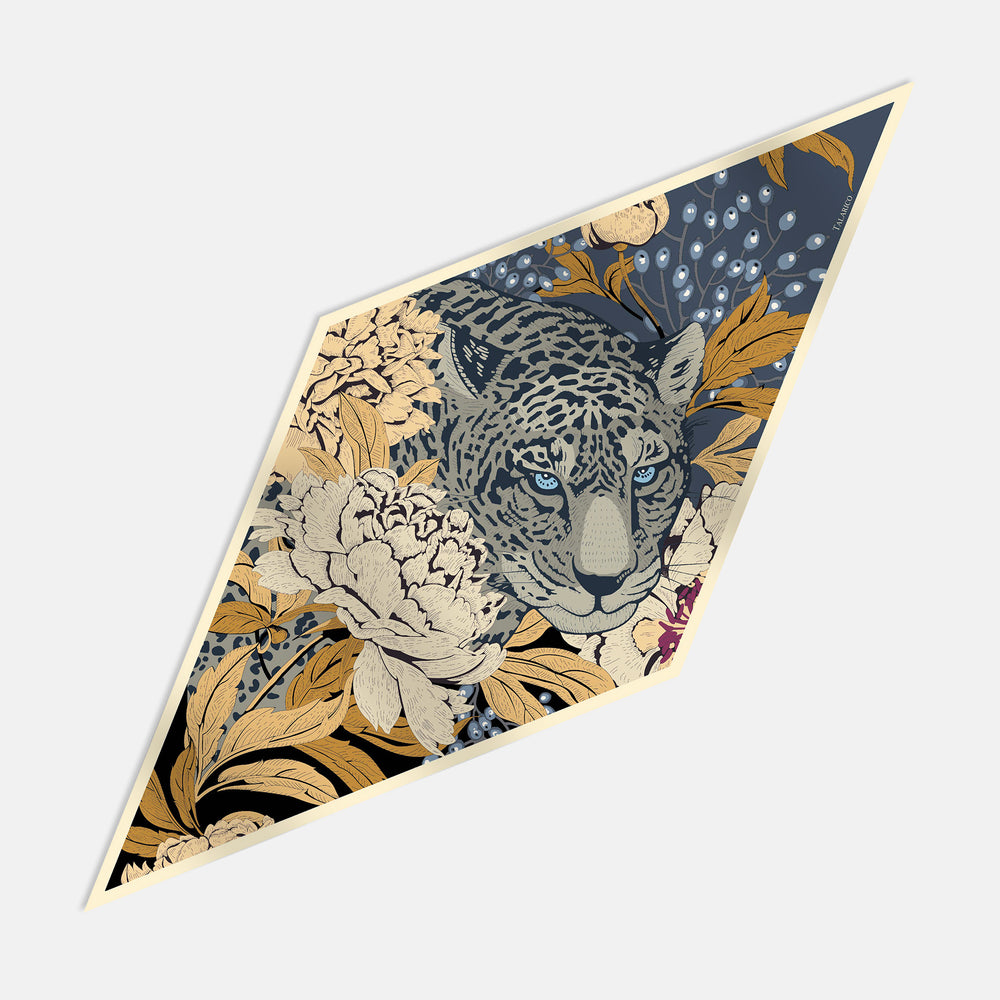 Savana Whisper Twill Silk Rhombus Scarf