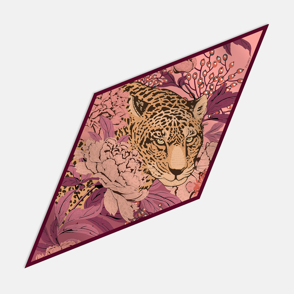 Savana Whisper Twill Silk Rhombus Scarf