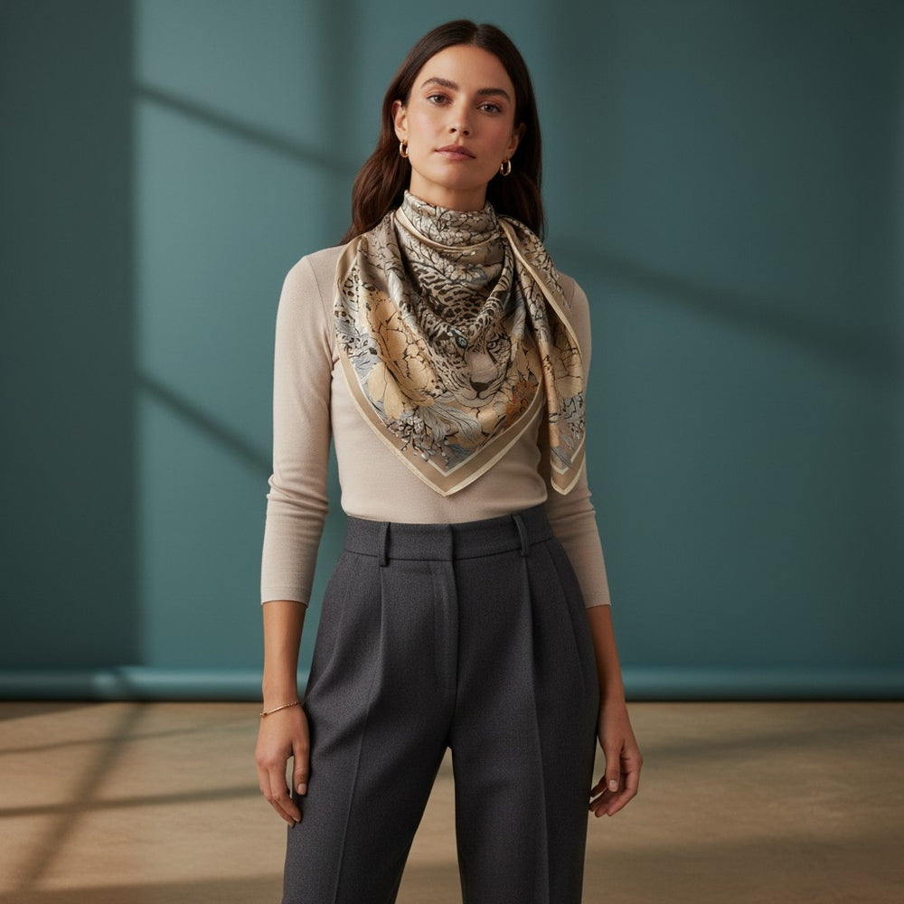 Savana Whisper 90 Twill Silk Scarf