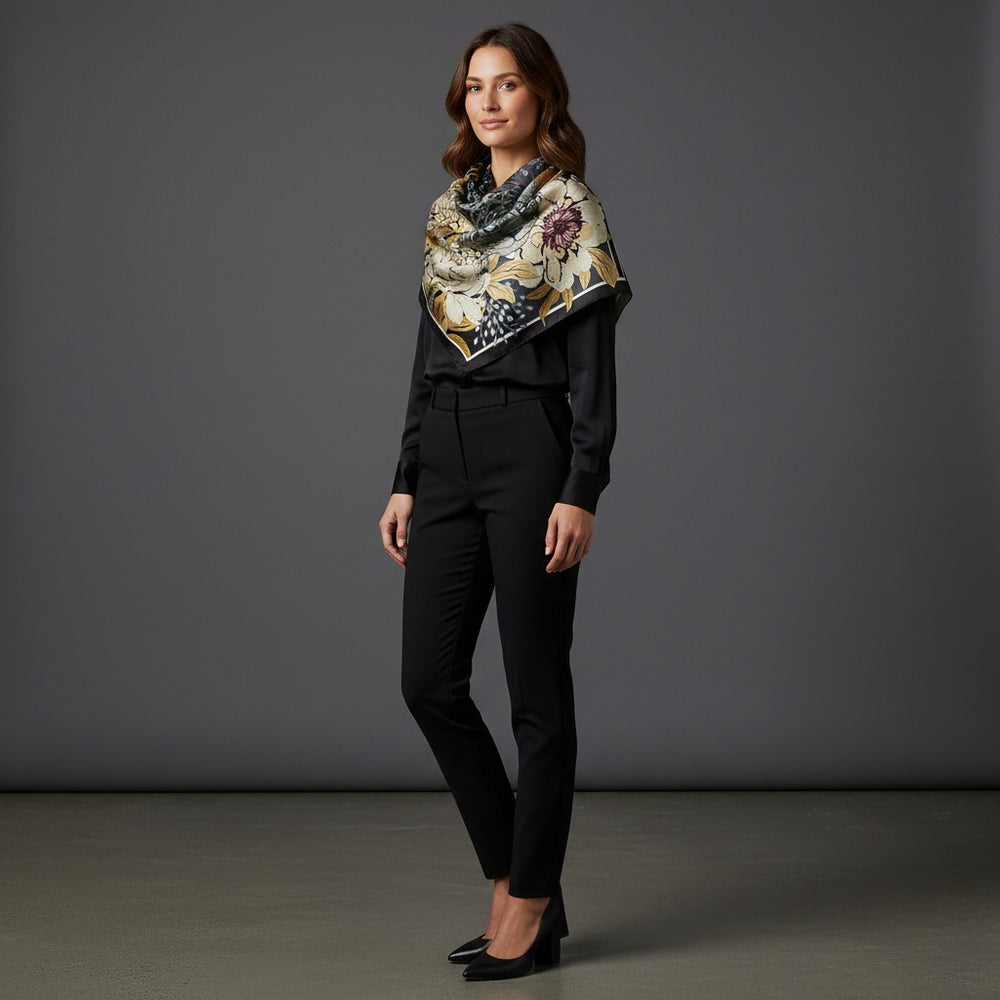 Savana Whisper 90 Twill Silk Scarf