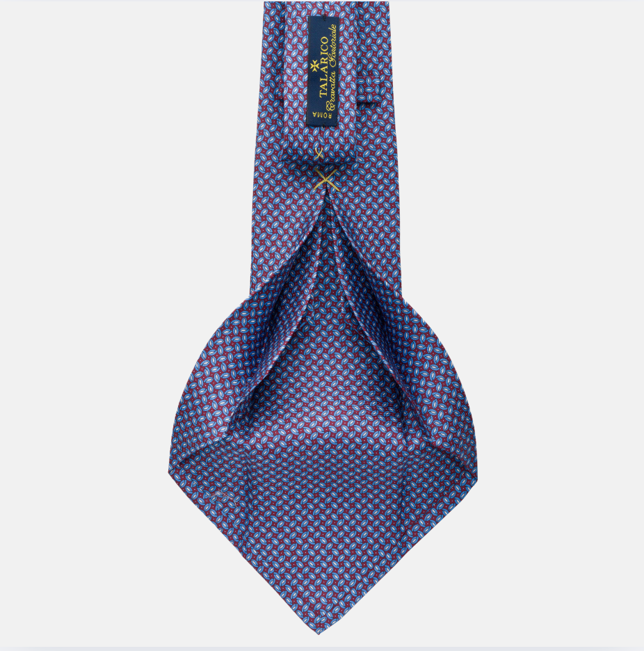7-fold silk tie Fantasy Bordeaux-M43493