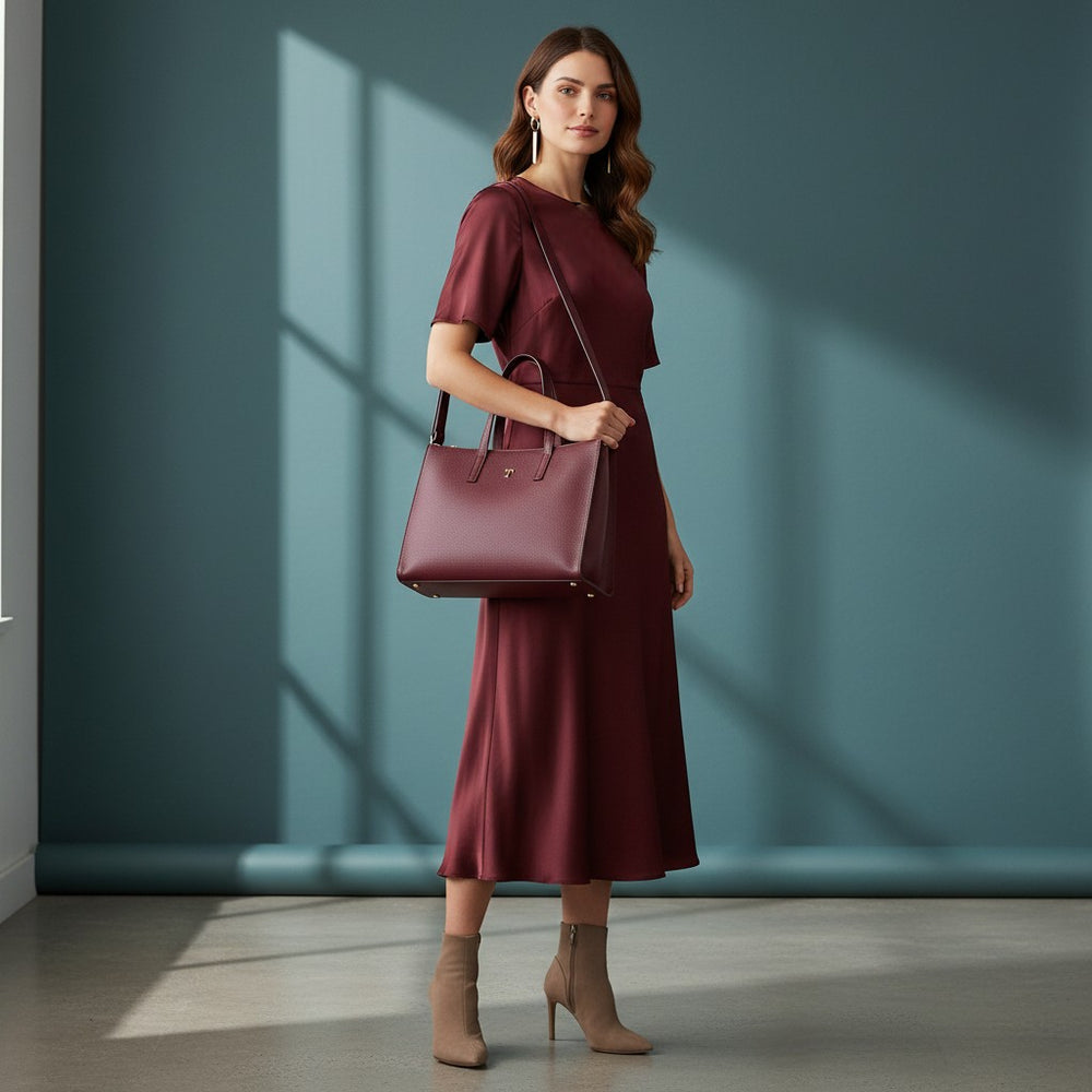 Talarico Hammered Leather Shopper Bag