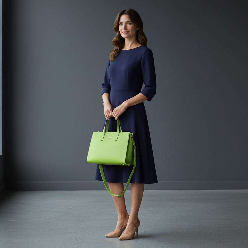 Talarico Hammered Leather Shopper Bag