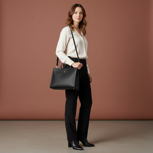 Talarico Hammered Leather Shopper Bag