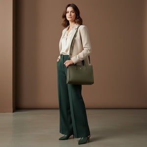 Talarico Hammered Leather Shopper Bag