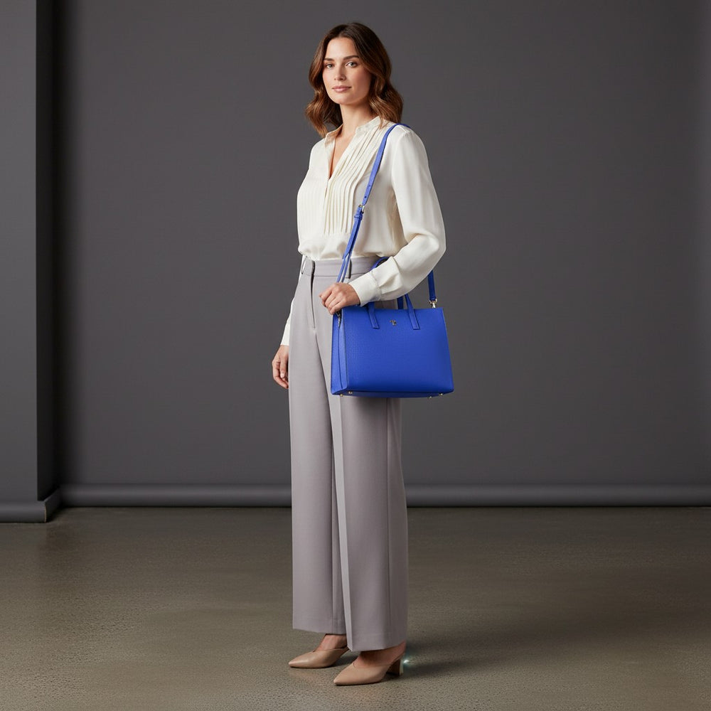 Talarico Hammered Leather Shopper Bag