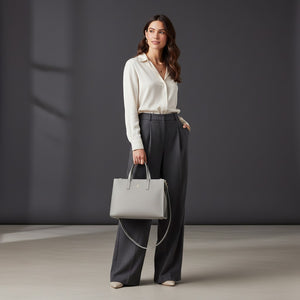 Talarico Hammered Leather Shopper Bag