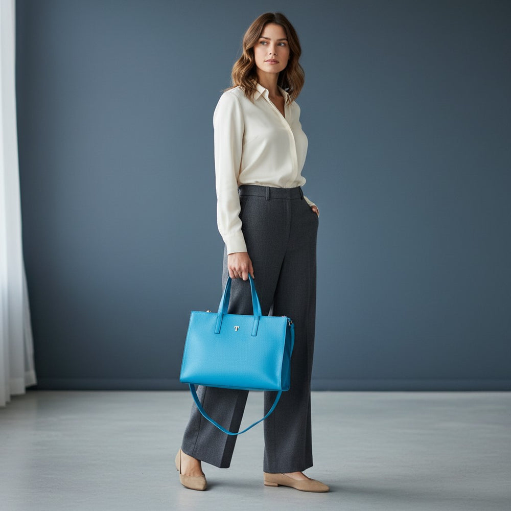 Talarico Hammered Leather Shopper Bag