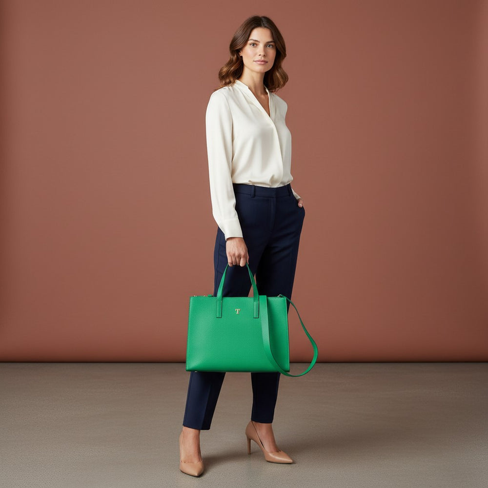 Talarico Hammered Leather Shopper Bag