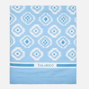 Telo Mare in Lino e Spugna | Fantasia Soverato | Celeste