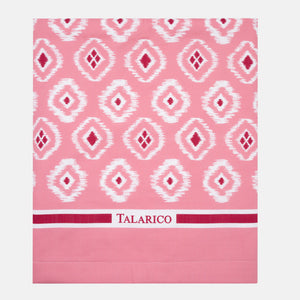 Telo Mare in Lino e Spugna | Fantasia Soverato | Rosa