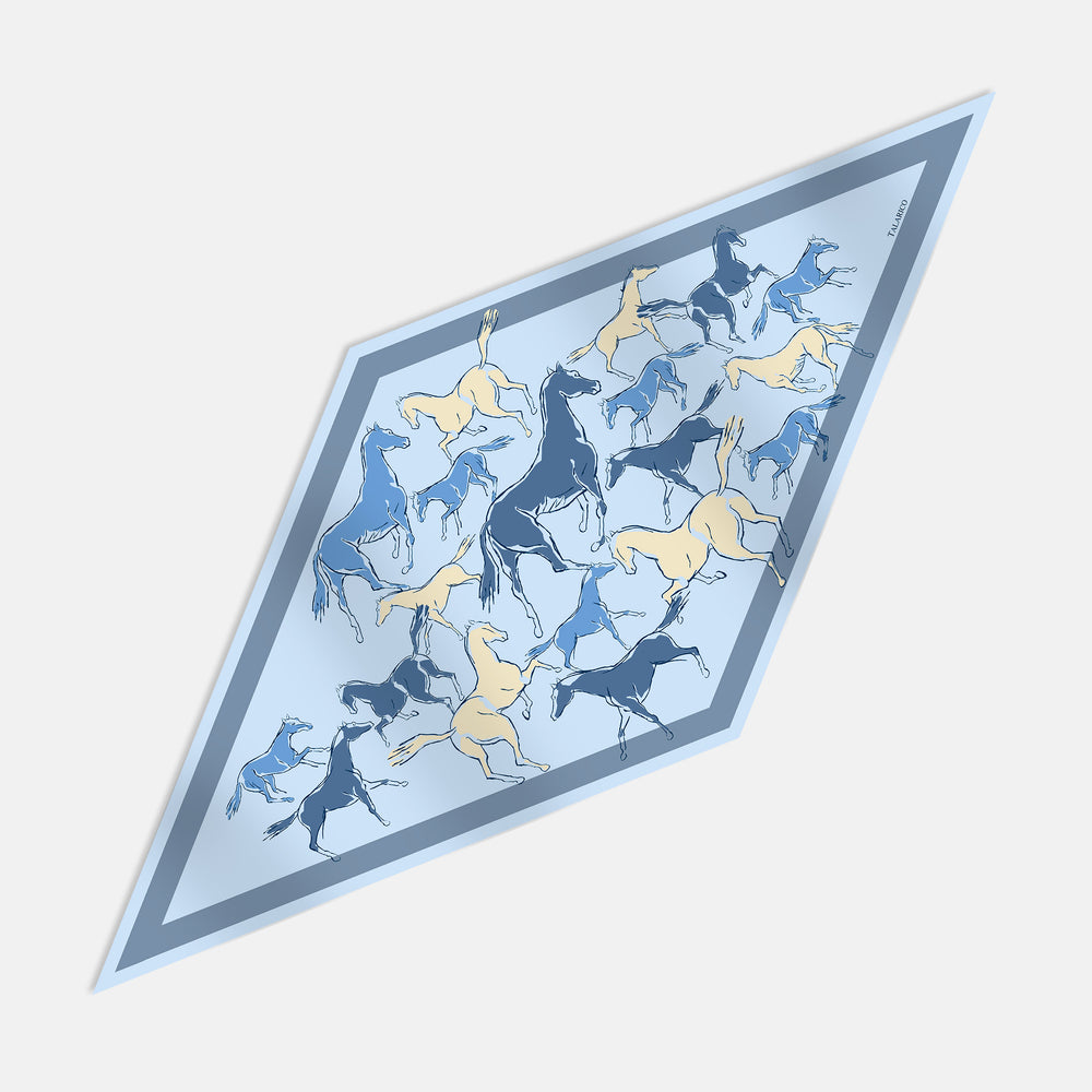 Indomitable Spirits Silk Twill Rhombus Scarf