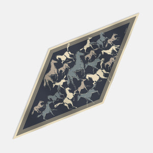 Indomitable Spirits Silk Twill Rhombus Scarf