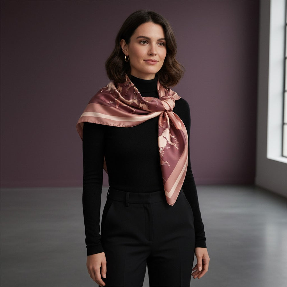 90 Indomitable Spirits Twill Silk Scarf