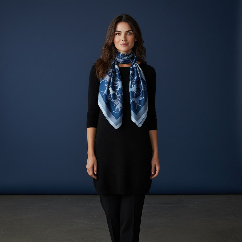 90 Indomitable Spirits Twill Silk Scarf