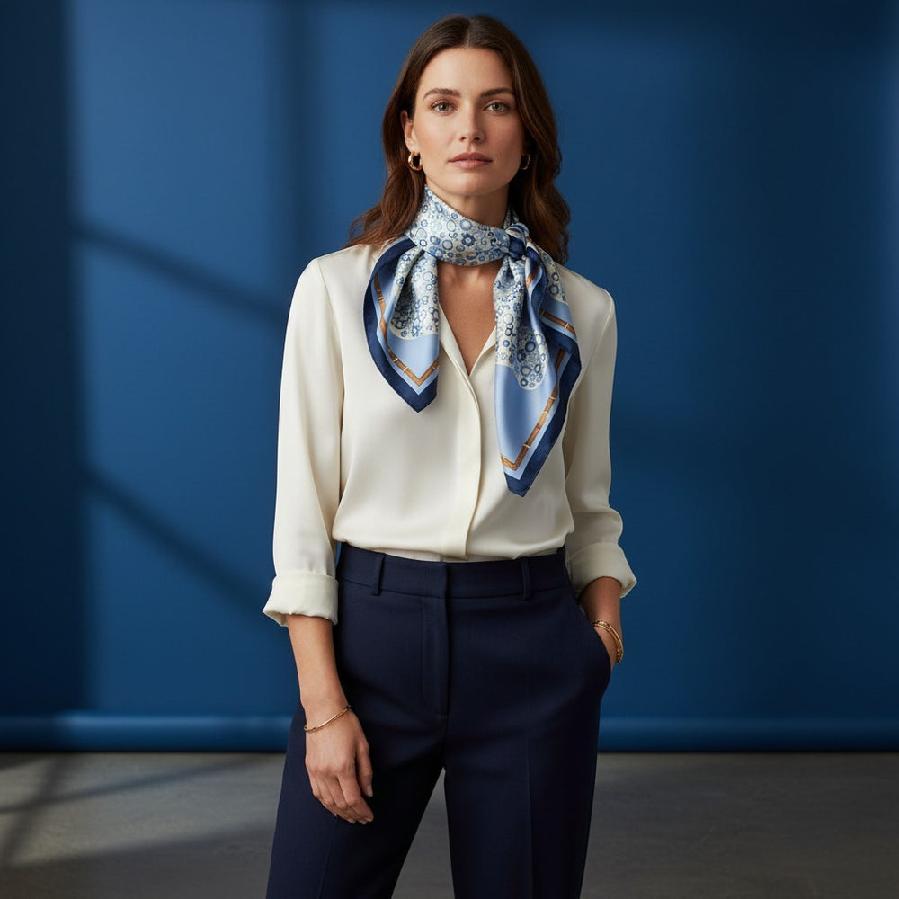 Steel Stallion 90 Twill Silk Scarf