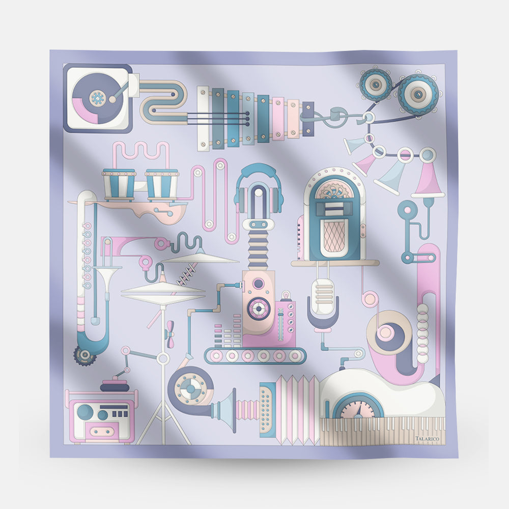 Ritmo 90 Twill Silk Scarf