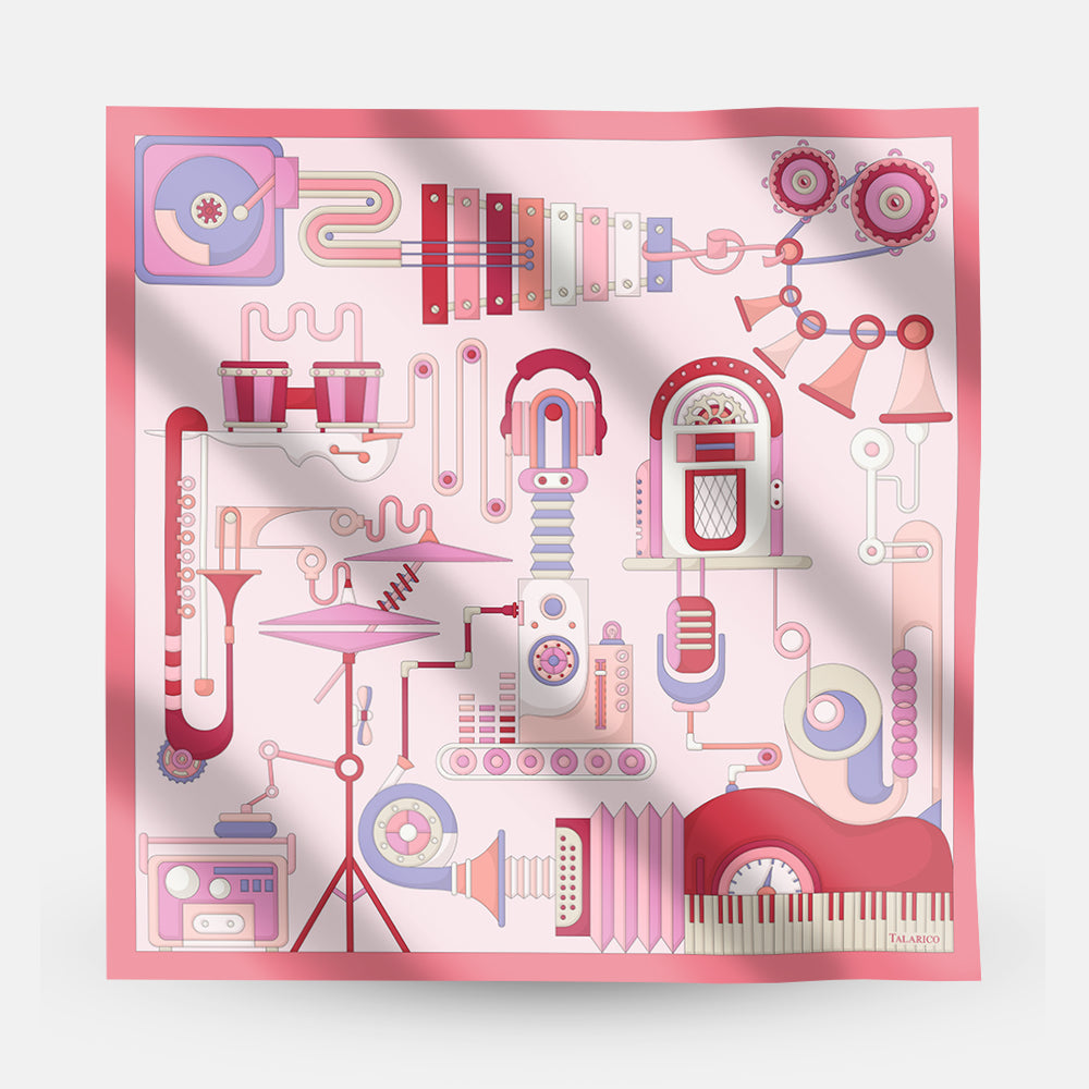 Ritmo 90 Twill Silk Scarf