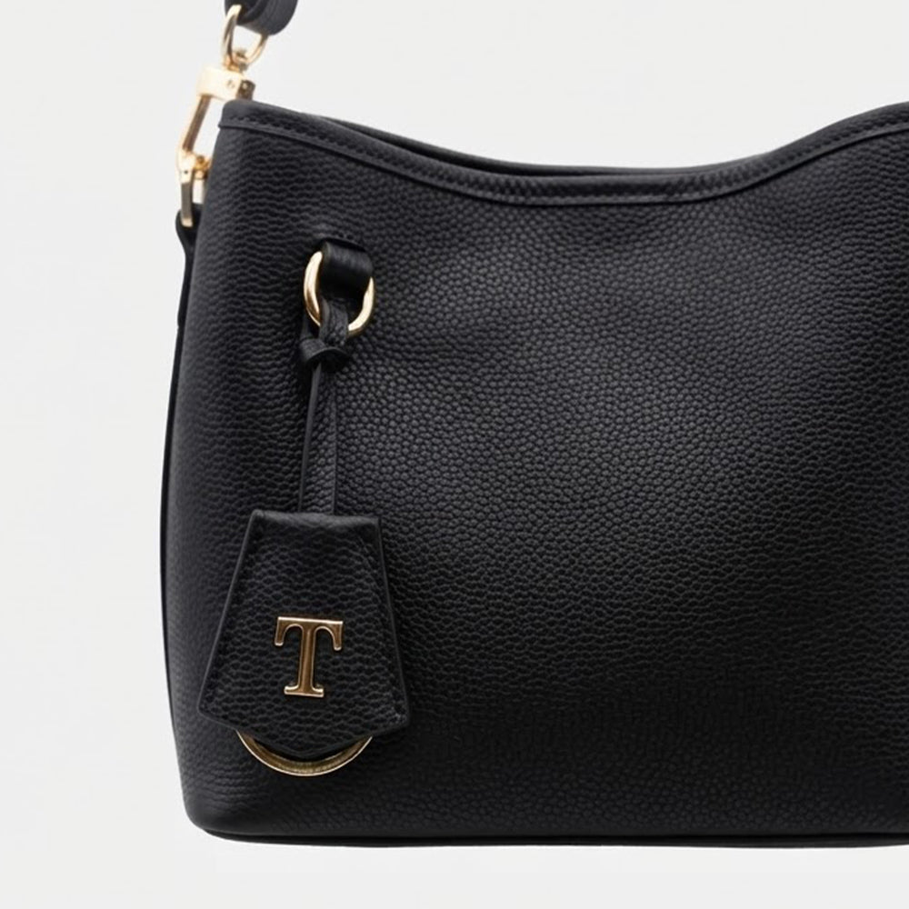 Borsa T-Rush in pelle martellata