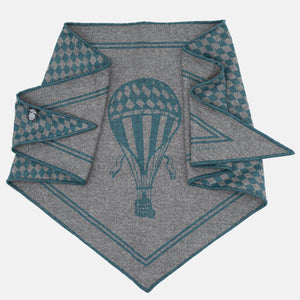 FOULARD A TRIANGOLO IN LANA E CASHMERE PISCINA - TAL-191-8