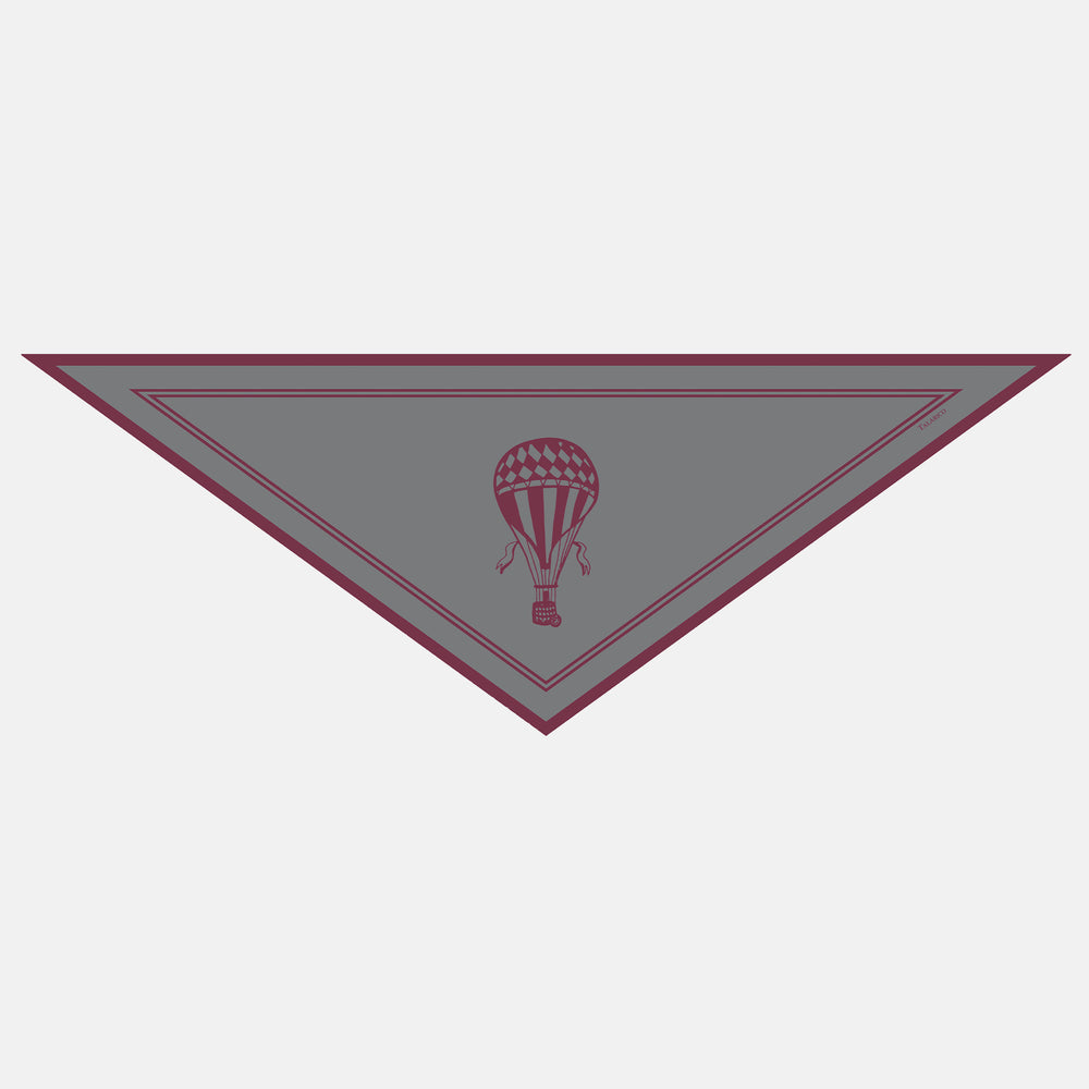 FOULARD A TRIANGOLO IN LANA E CASHMERE BORDEAUX - TAL-191-13