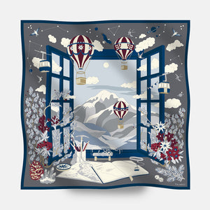 L'Orizzonte dei Sogni Silk Twill Scarf 90
