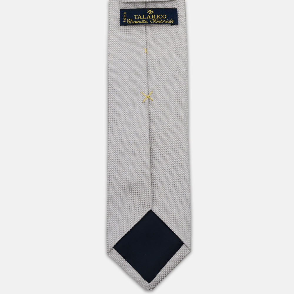 Ceremony Tie in Ice Panamino Silk – TAL241
