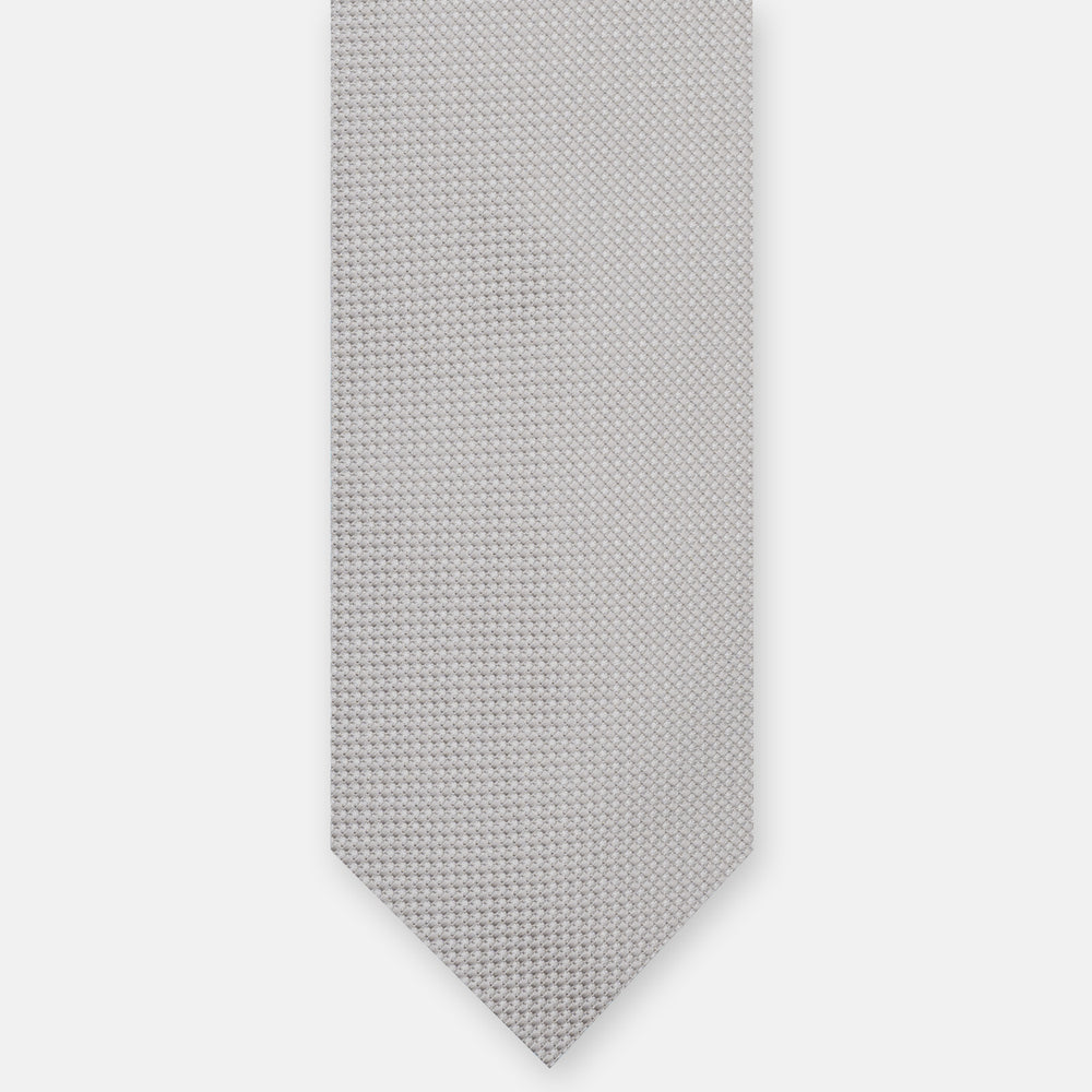 Ceremony Tie in Ice Panamino Silk – TAL241