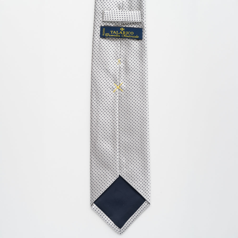 Shiny Silk Ceremony Tie Small Dots - TAL290