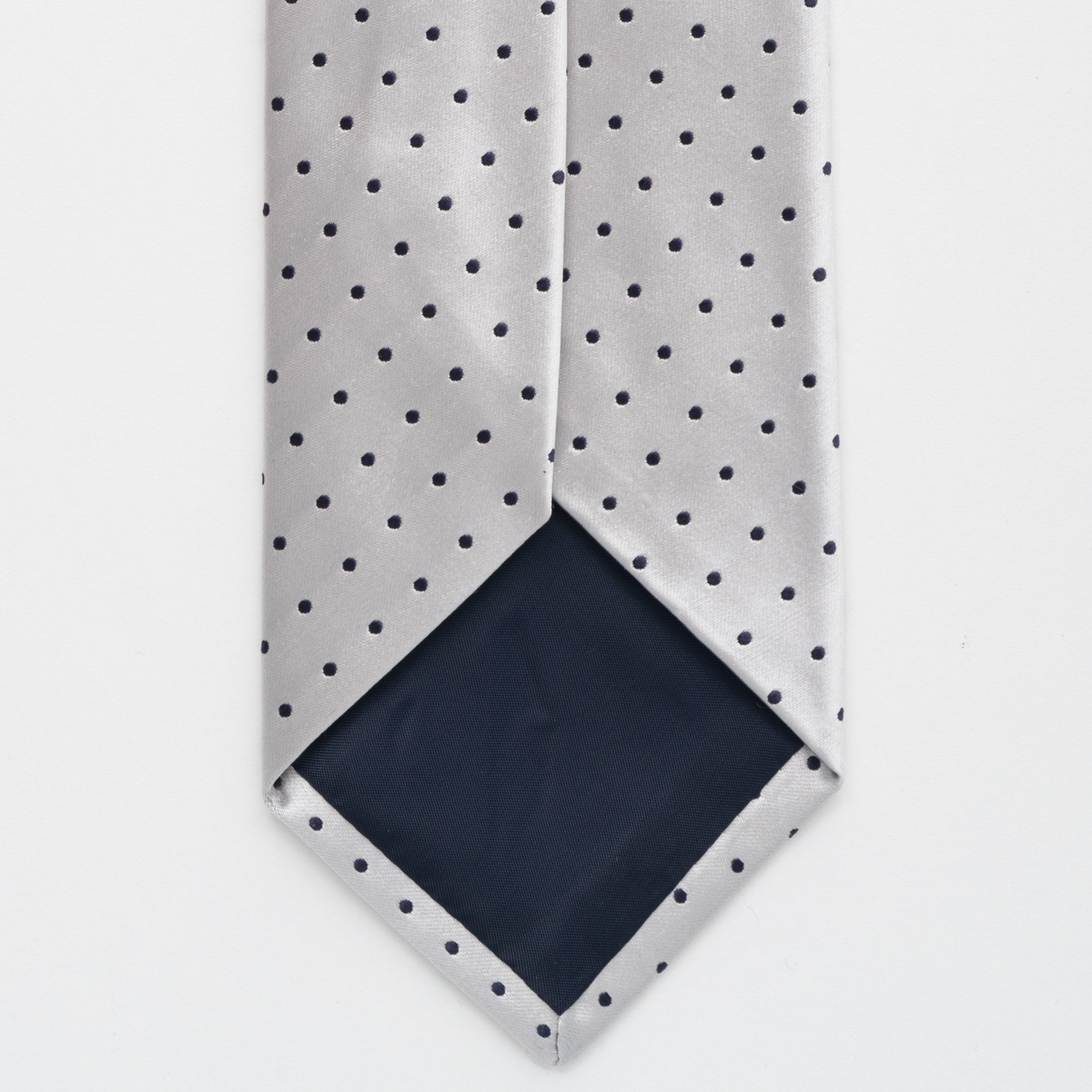 Ceremony Tie in Silk Shiny Polka Dots - TAL291