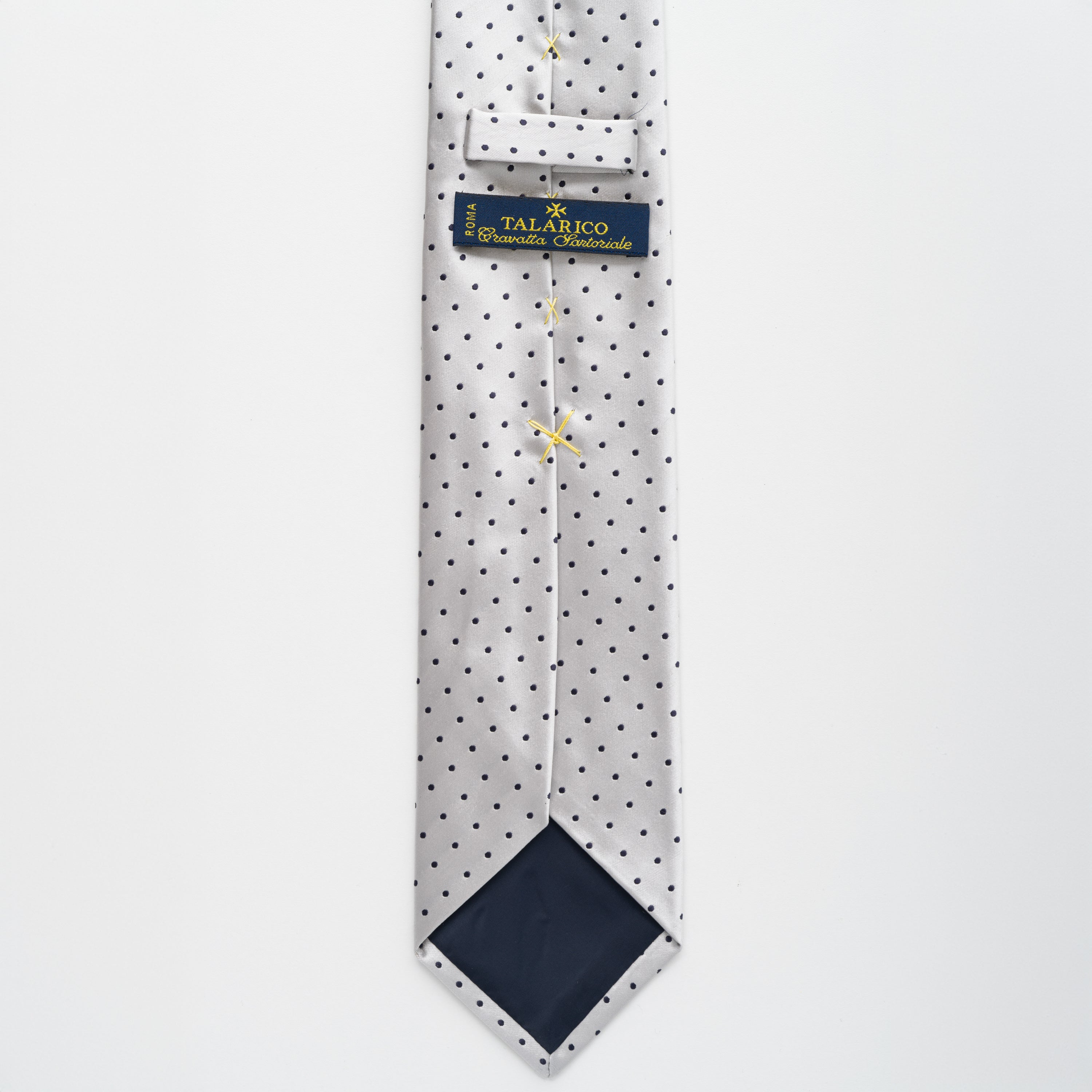Ceremony Tie in Silk Shiny Polka Dots - TAL291