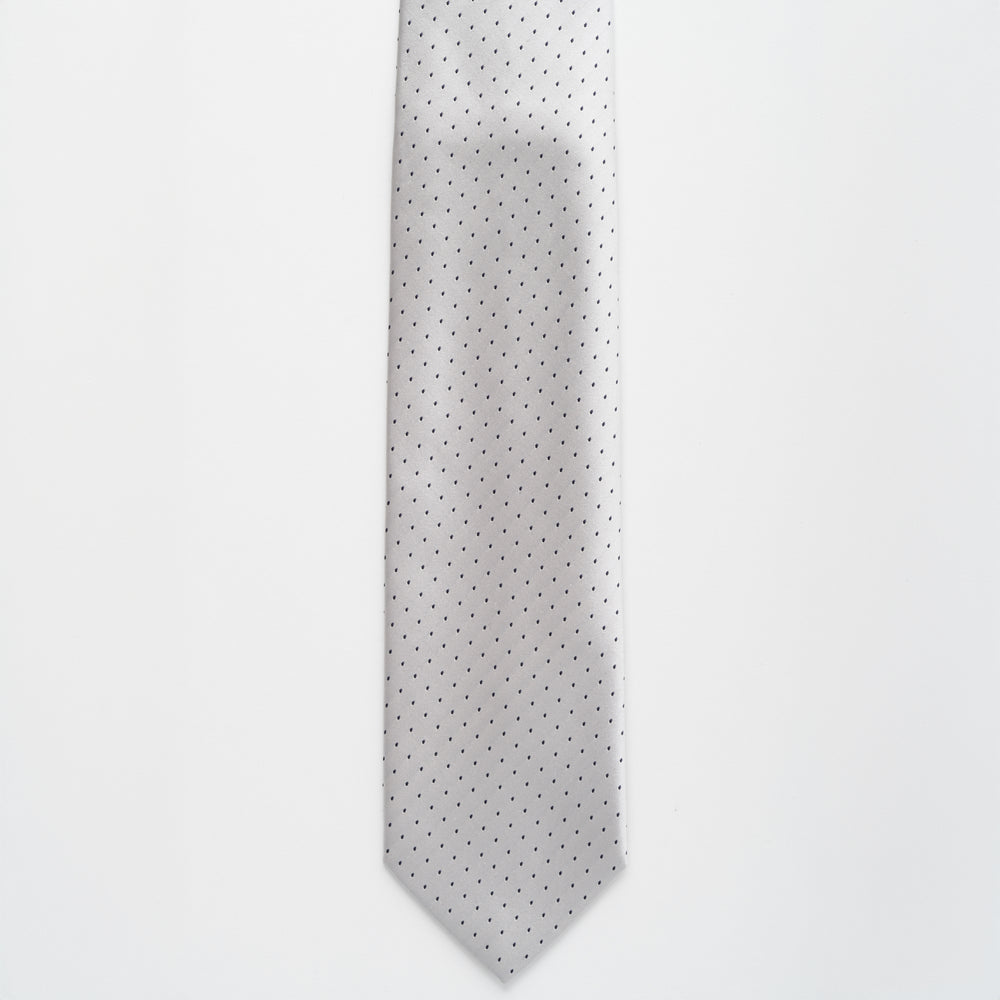 Shiny Silk Ceremony Tie Small Dots - TAL293