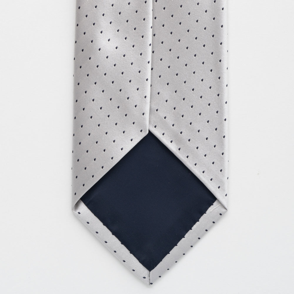 Shiny Silk Ceremony Tie Small Dots - TAL293