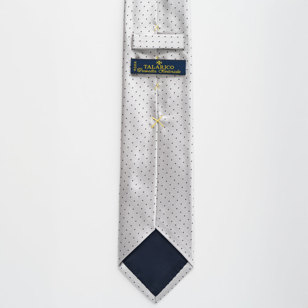 Shiny Silk Ceremony Tie Small Dots - TAL293