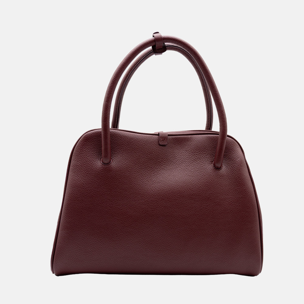 Borsa T Sleek Talarico in pelle martellata colore Bordeaux