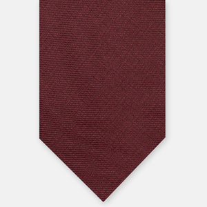 CRAVATTA 3 PIEGHE IN SETA TWILL, TINTA UNITA, BORDEAUX - JA151026_3