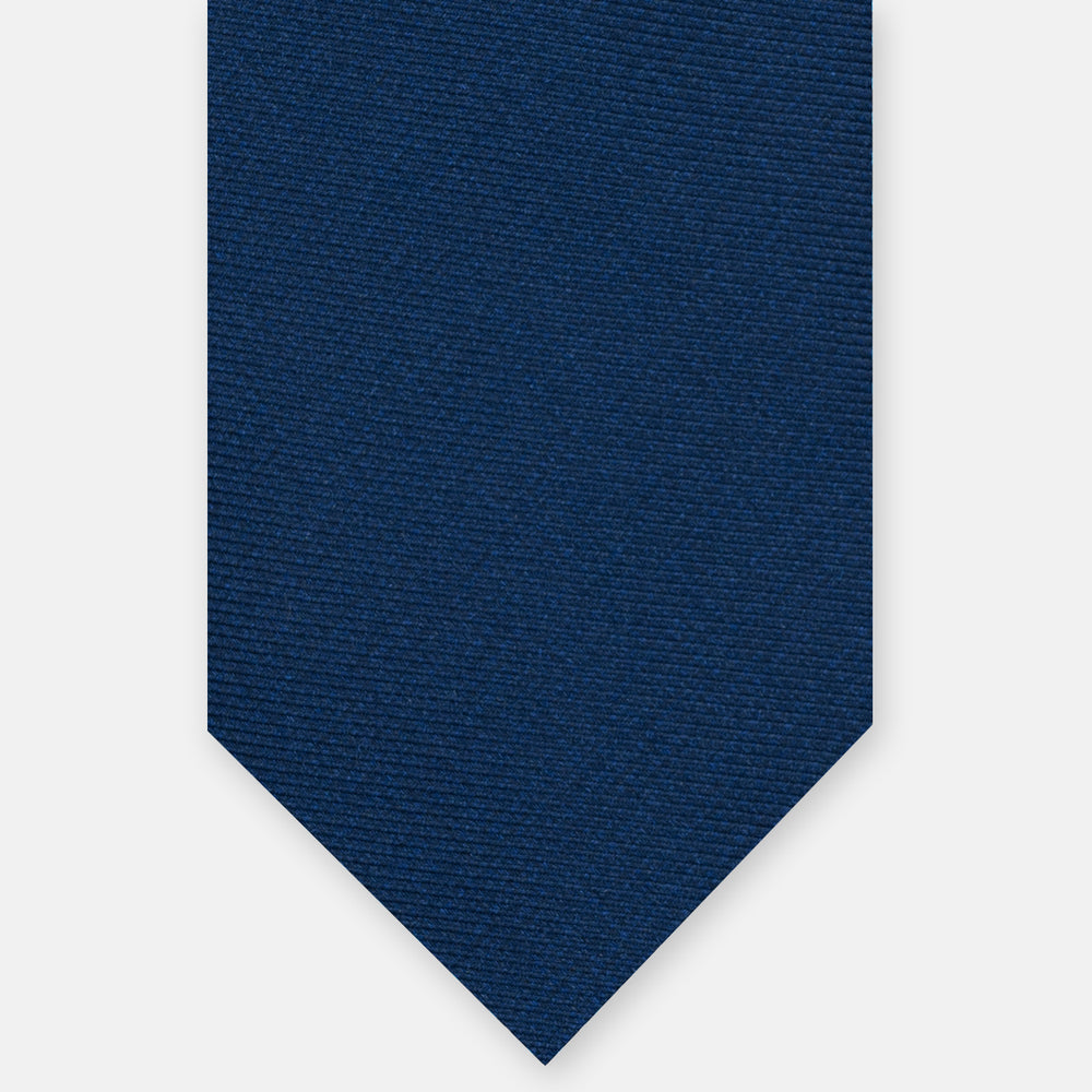 3-FOLD SOLID BLUE SILK TWILL TIE – JA151026_1