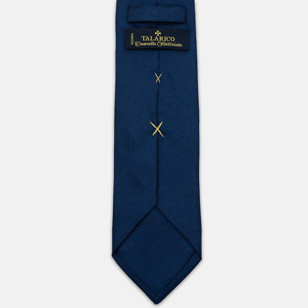3-FOLD SOLID BLUE SILK TWILL TIE – JA151026_1