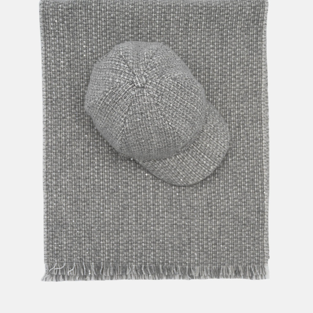 BASEBALL GRIGIO MISTO CASHMERE TRAME DI ROMA